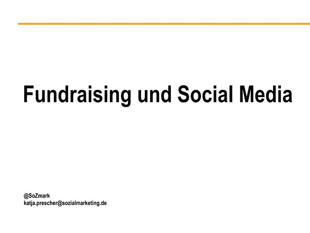 Fundraising und Social Media