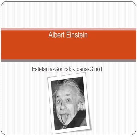 Vida y obra de albert einstein | PPTX