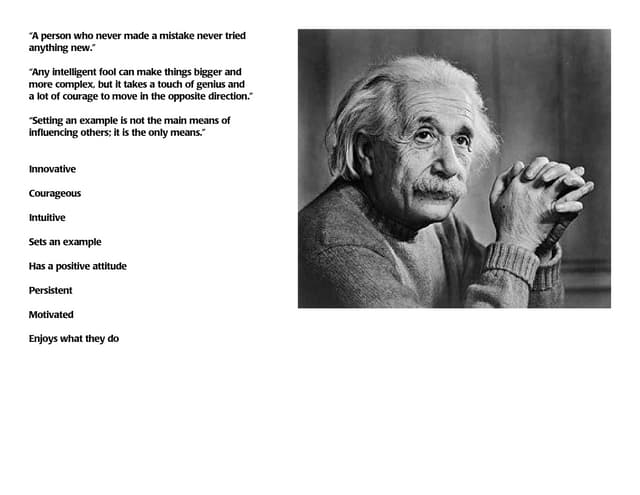 Einstein leadership