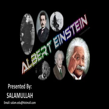 Albert Einstein  (Research Based Presentation)