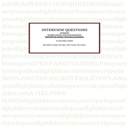 Einterview questions