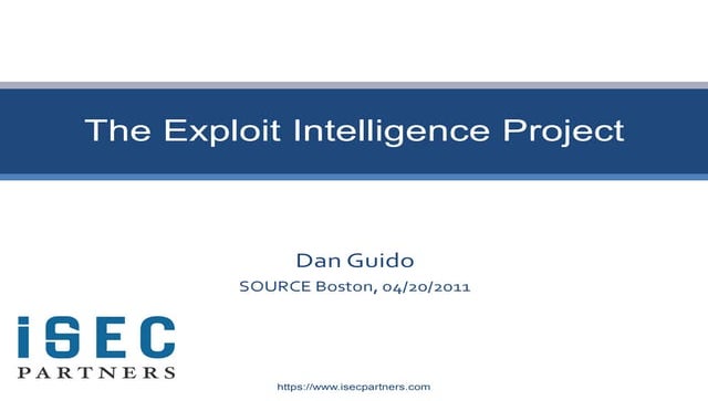 Dan Guido SOURCE Boston 2011