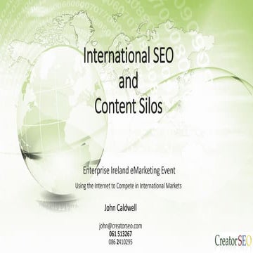 International SEO and Content Silos | John Caldwell | CreatorSEO