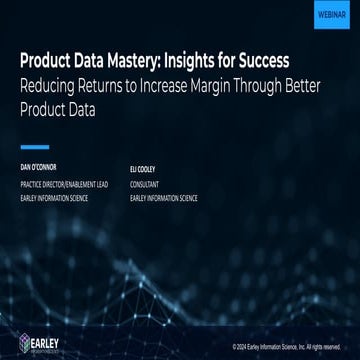 Reducing Returns to Increase Margin Through Better Product Data