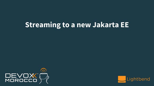 Streaming to a new Jakarta EE