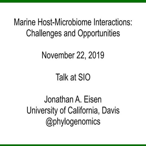 Marine Host-Microbiome Interactions: Challenges and Opportunities