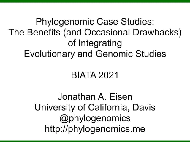 Phylogenomic Case Studies: The Benefits (and Occasional Drawbacks) of Integra...