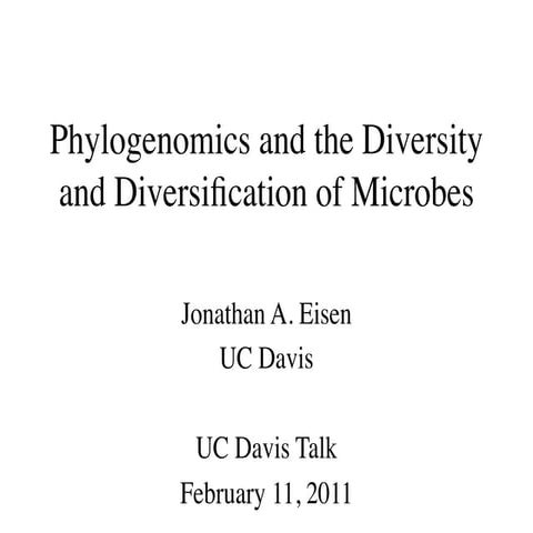 Phylogenomics and the diversity and diversification of microbes | KEY