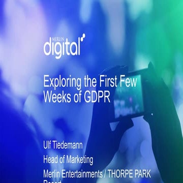 Exploring the First Few Weeks of GDPR