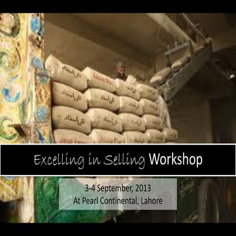 Excelling in Selling Workshop @ Lahore