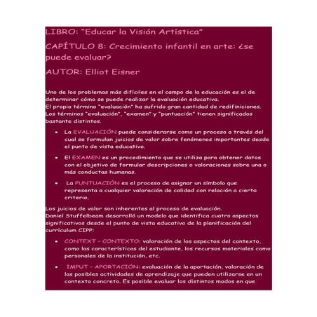 Evaluacion eisner | PPT