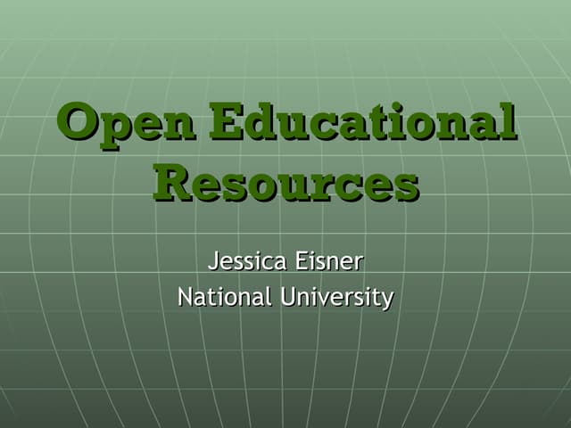 Open Educational Resources: Contributions to the Efficacy of the Internet