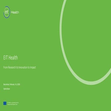 EIT Health Presentation | CRAASH Barcelona