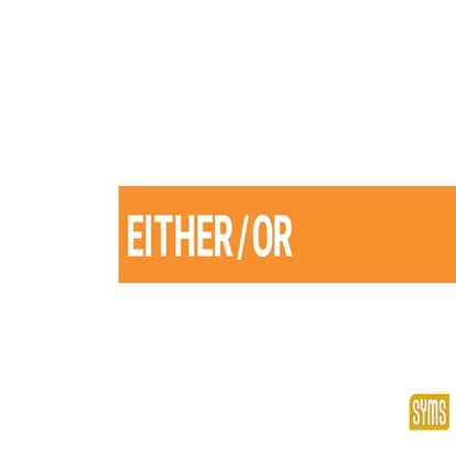 Either/Or Branding Presentation | PPT