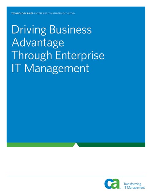 Eitm Technical Brief