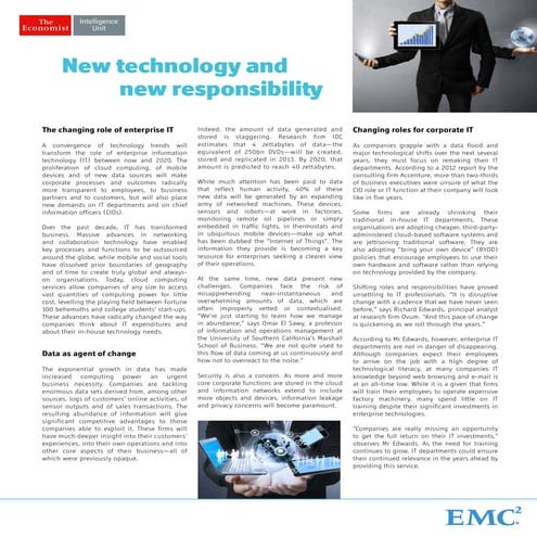 New Technology and New Responsibilities