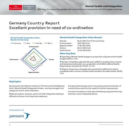 Germany Country Report: Excellent provision in need of co-ordination