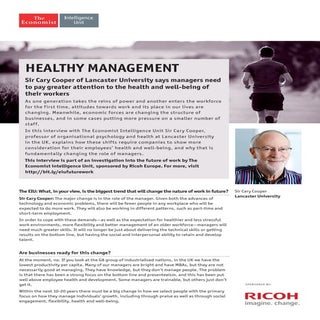  Healthy Management