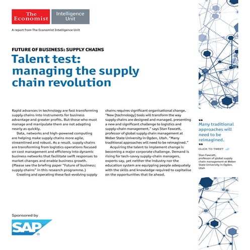 Future of Business: Supply Chains