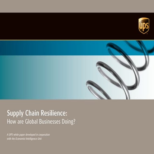 Supply Chain Resilience