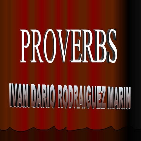 proverbs | PPT