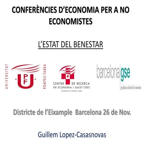 L'estat del benestar, per Guillem López Casasnovas