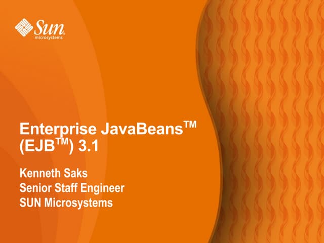 Ejb3 1 Overview Glassfish Webinar 100208