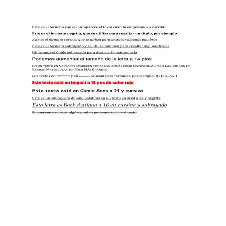 ejercicio funciones word 2010