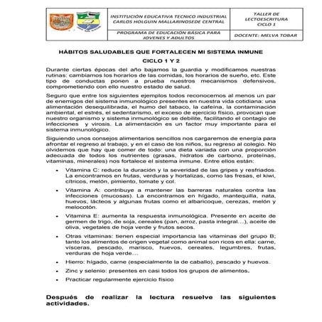 Eje articular  ciclo 1y2