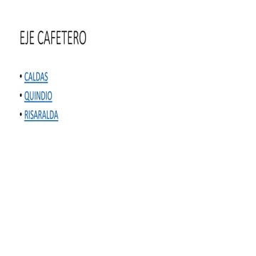 Eje cafetero