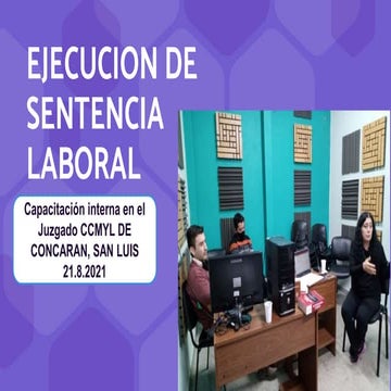 Ejecucion de sentencias laborales | PPTX