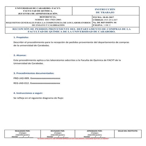 LISTA DE DOCUMENTOS OBLIGATORIOS ISO 9001:2015 | PDF