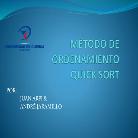 Ordenamiento QuickSort