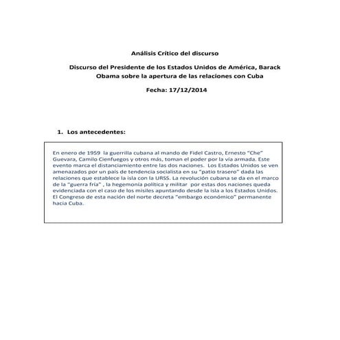 Análisis crítico del discurso EJEMPLO