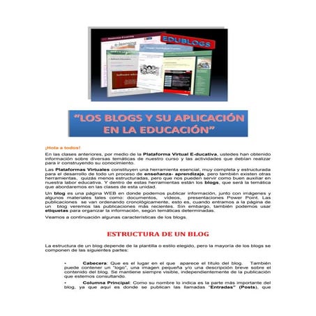 Ejemplo clase Edublogs
