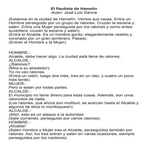 Ejemplo de guion teatral