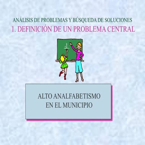 Ejemplo de árbol de problemas para la formulación de proyectos