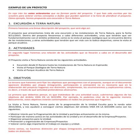 Ejemplo de un proyecto