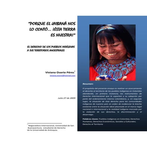 Ejemplo Ensayo Pueblos IndíGenas