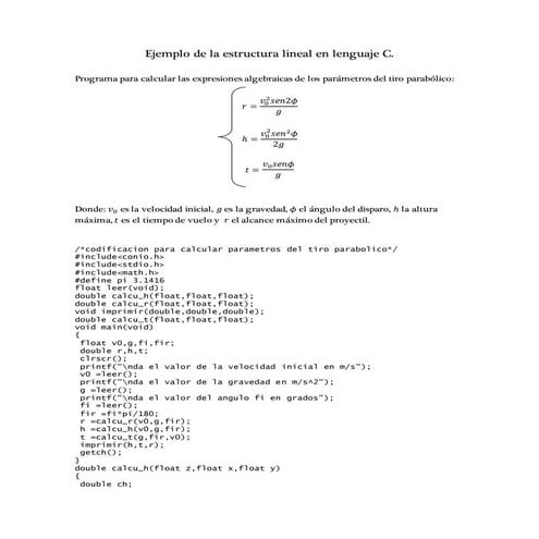 estructura lineal lenguaje C