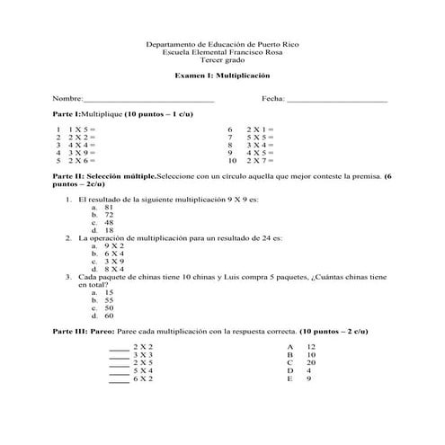 Ejemplo examen en Word
