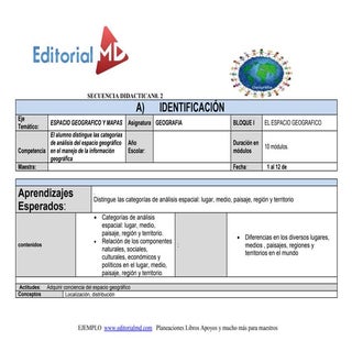 GEOGRAFIA Secundaria - PLANEACION G...