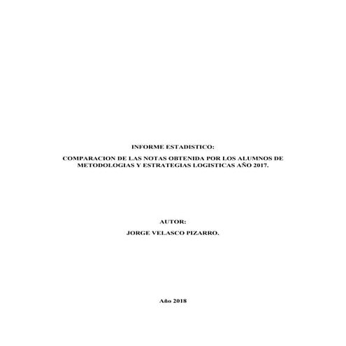 Ejemplo informe estadistico