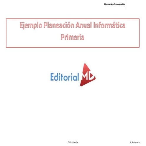 planeacion informatica primaria