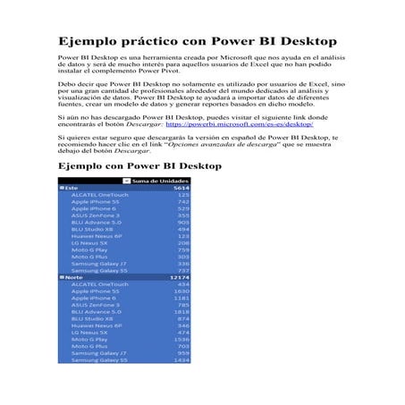 Ejemplo práctico con power bi desktop | PDF