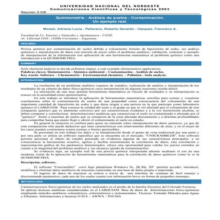 Ejemplo quimiometria en suelo