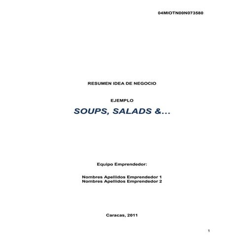 Ejemplo resumen idea_de_negocio_soups_salads