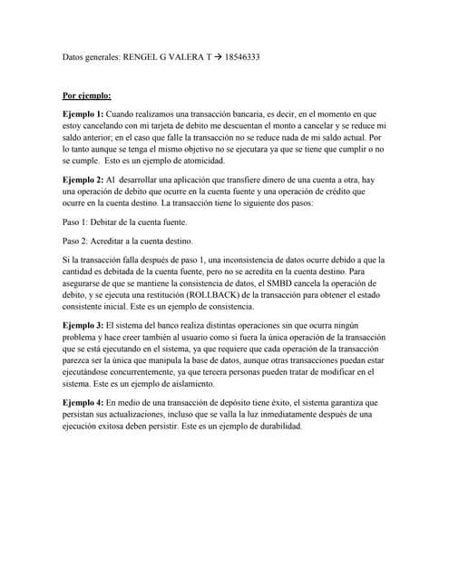 Ejemplos acid