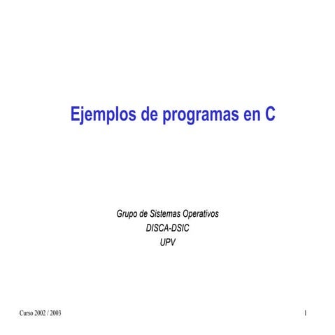 Ejemplos c