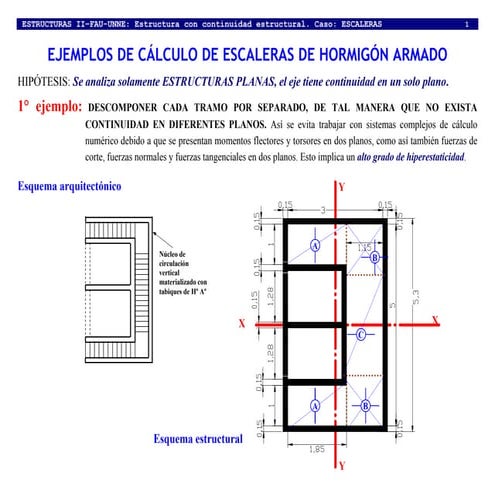 Ejemplos de cálculo escaleras 2011